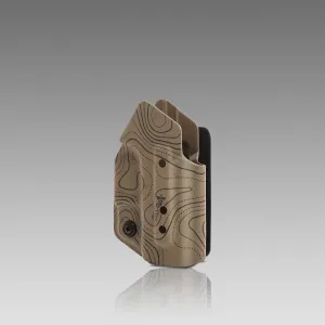 KYDEX HOLSTER WITH VELCRO® HOOK ATTACHMENT PANEL (NO LIGHT/LASER) TOPO HAZE