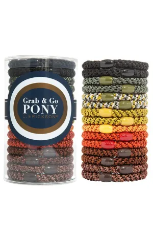 L. Erikson France Luxe - Grab & Go Pony Tube, Earth