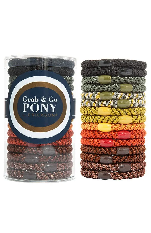 L. Erikson France Luxe - Grab & Go Pony Tube, Earth