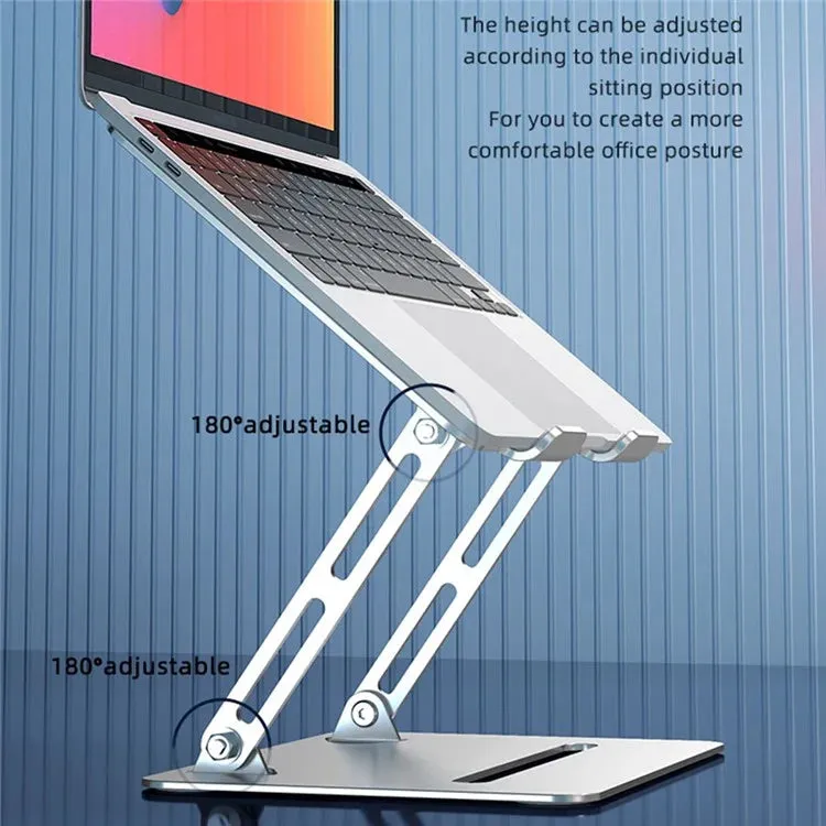 L307 Portable Laptop Stand Height Adjustable Metal Desktop Holder with Cooling Design
