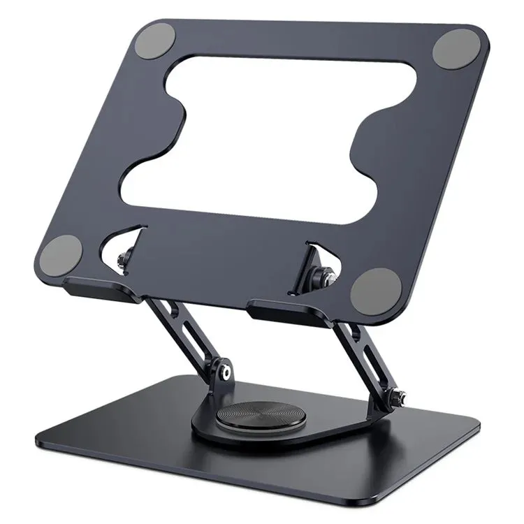L308 Portable 360° Rotating Tablet Stand for Devices Up to 17.3 Inches Foldable Desktop Holder