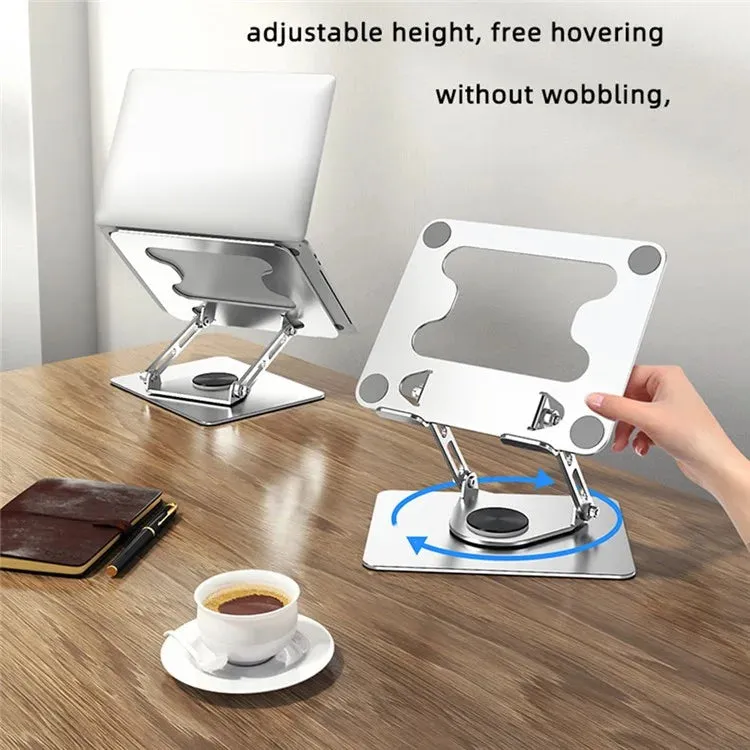 L308 Portable 360° Rotating Tablet Stand for Devices Up to 17.3 Inches Foldable Desktop Holder