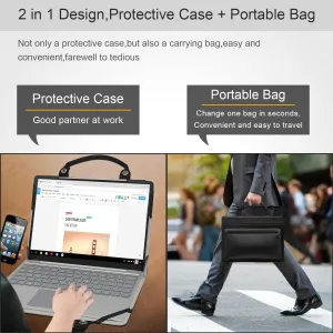 Laptop Case Cover Sleeve for Acer Predator Triton 300 PT315-53 PT315-53-75XX PT315-53-70L0 PT315-53-70RT with Portable Bag with Bag Handle,Black