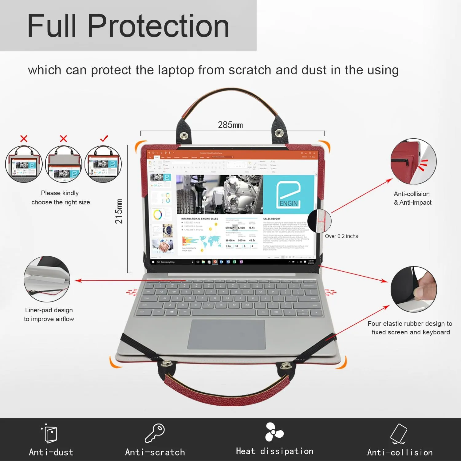 Laptop Case Cover Sleeve for Acer Predator Triton 500 SE PT516-52s PT516-51s with Portable Bag with Bag Handle,Black