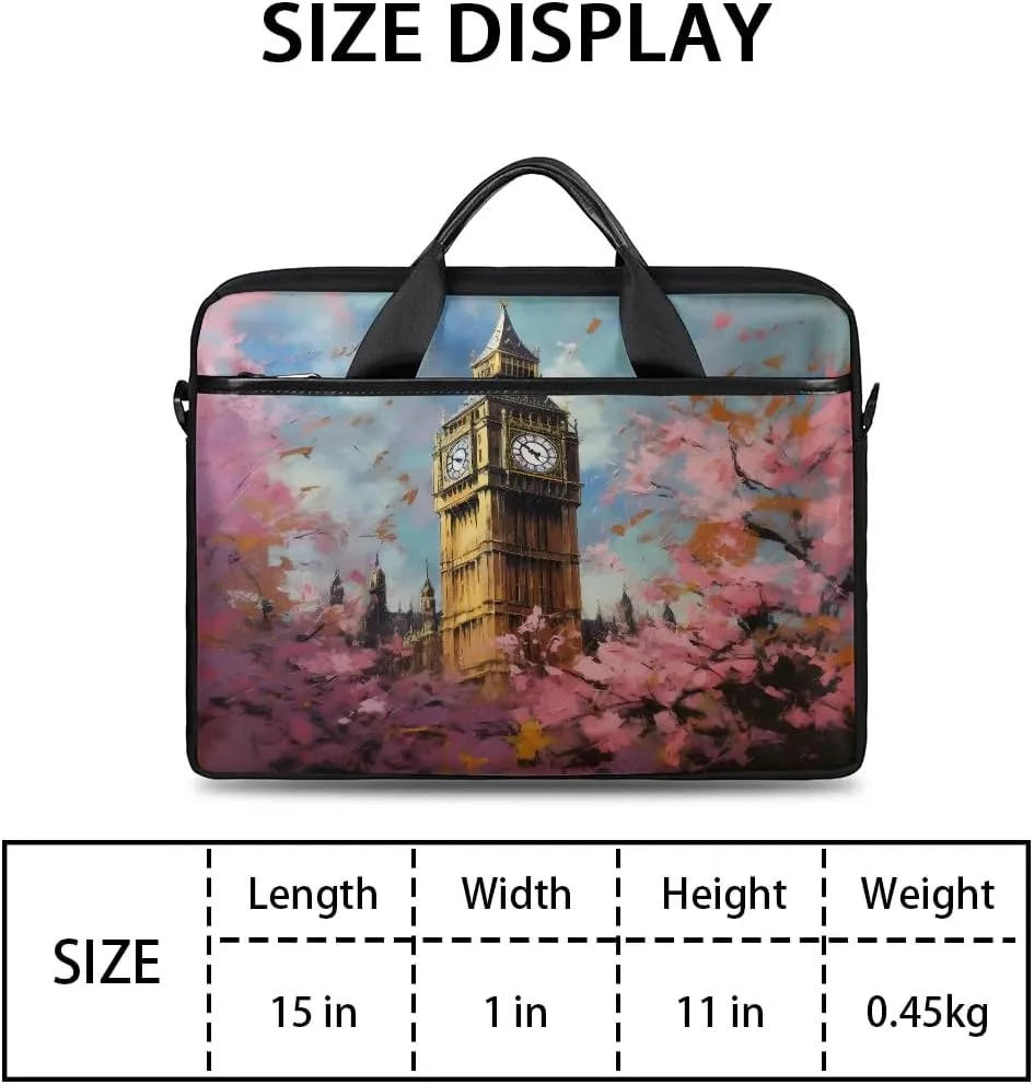 Laptop Shoulder Bag for 13-15 Inch Waterproof Laptop Sleeve Case Bag Slim Computer Carry Case Computer Cases for Laptops