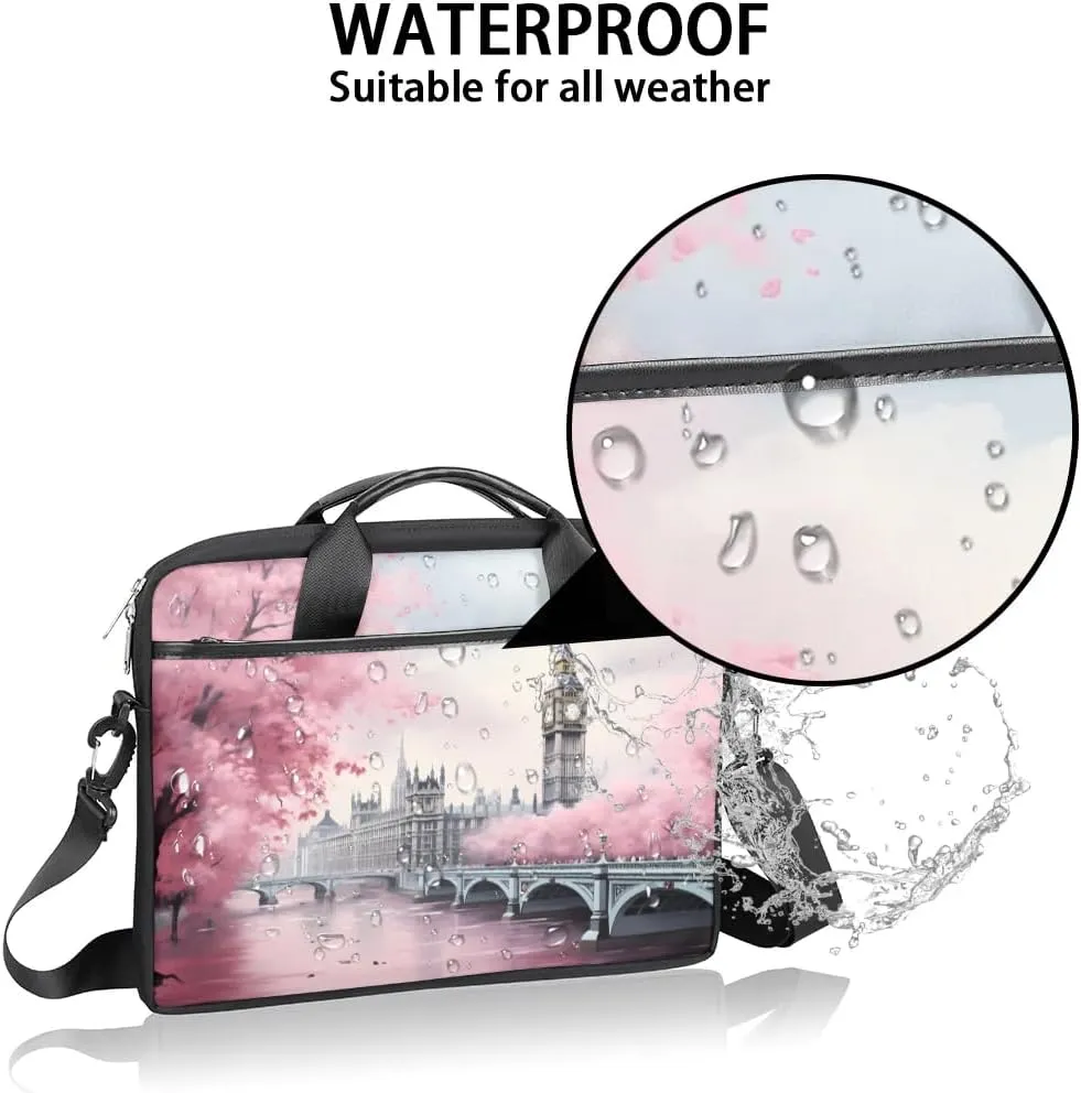 Laptop Shoulder Bag for 13-15 Inch Waterproof Laptop Sleeve Case Bag Slim Computer Carry Case Computer Cases for Laptops