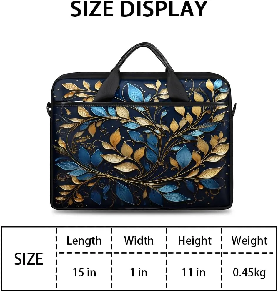 Laptop Shoulder Bag for 13-15 Inch Waterproof Laptop Sleeve Case Bag Slim Computer Carry Case Computer Cases for Laptops