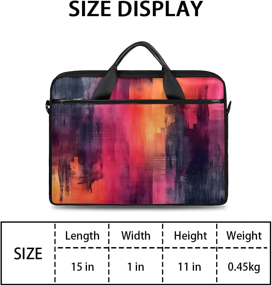 Laptop Shoulder Bag for 13-15 Inch Waterproof Laptop Sleeve Case Bag Slim Computer Carry Case Computer Cases for Laptops