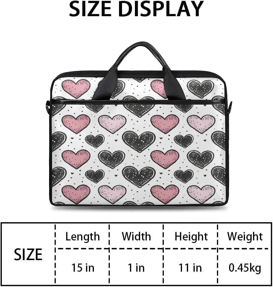 Laptop Shoulder Bag for 13-15 Inch Waterproof Laptop Sleeve Case Bag Slim Computer Carry Case Computer Cases for Laptops