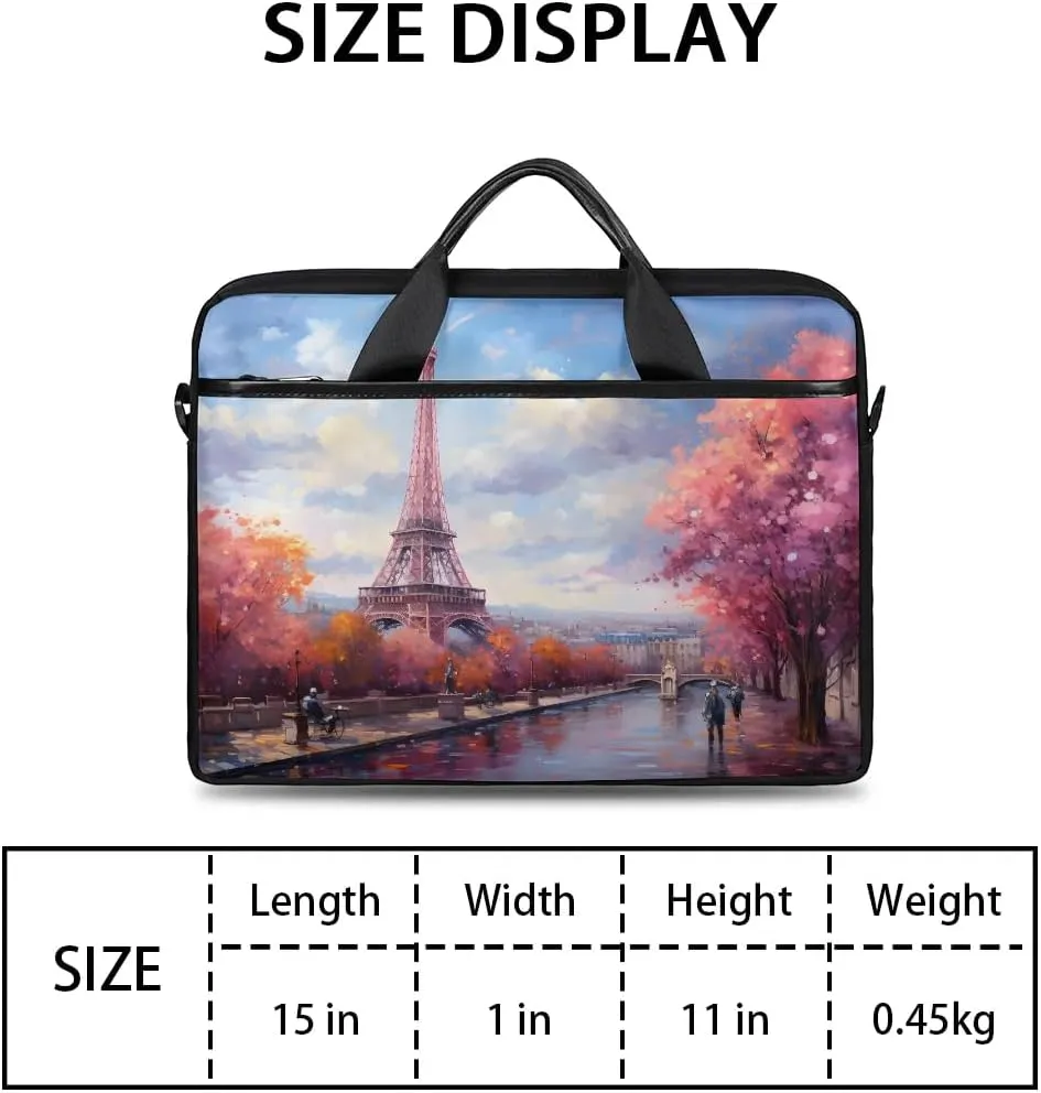 Laptop Shoulder Bag for 13-15 Inch Waterproof Laptop Sleeve Case Bag Slim Computer Carry Case Computer Cases for Laptops