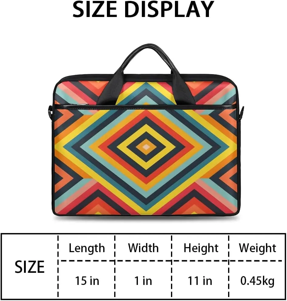Laptop Shoulder Bag for 13-15 Inch Waterproof Laptop Sleeve Case Bag Slim Computer Carry Case Computer Cases for Laptops