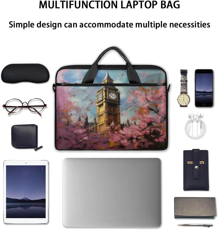 Laptop Shoulder Bag for 13-15 Inch Waterproof Laptop Sleeve Case Bag Slim Computer Carry Case Computer Cases for Laptops