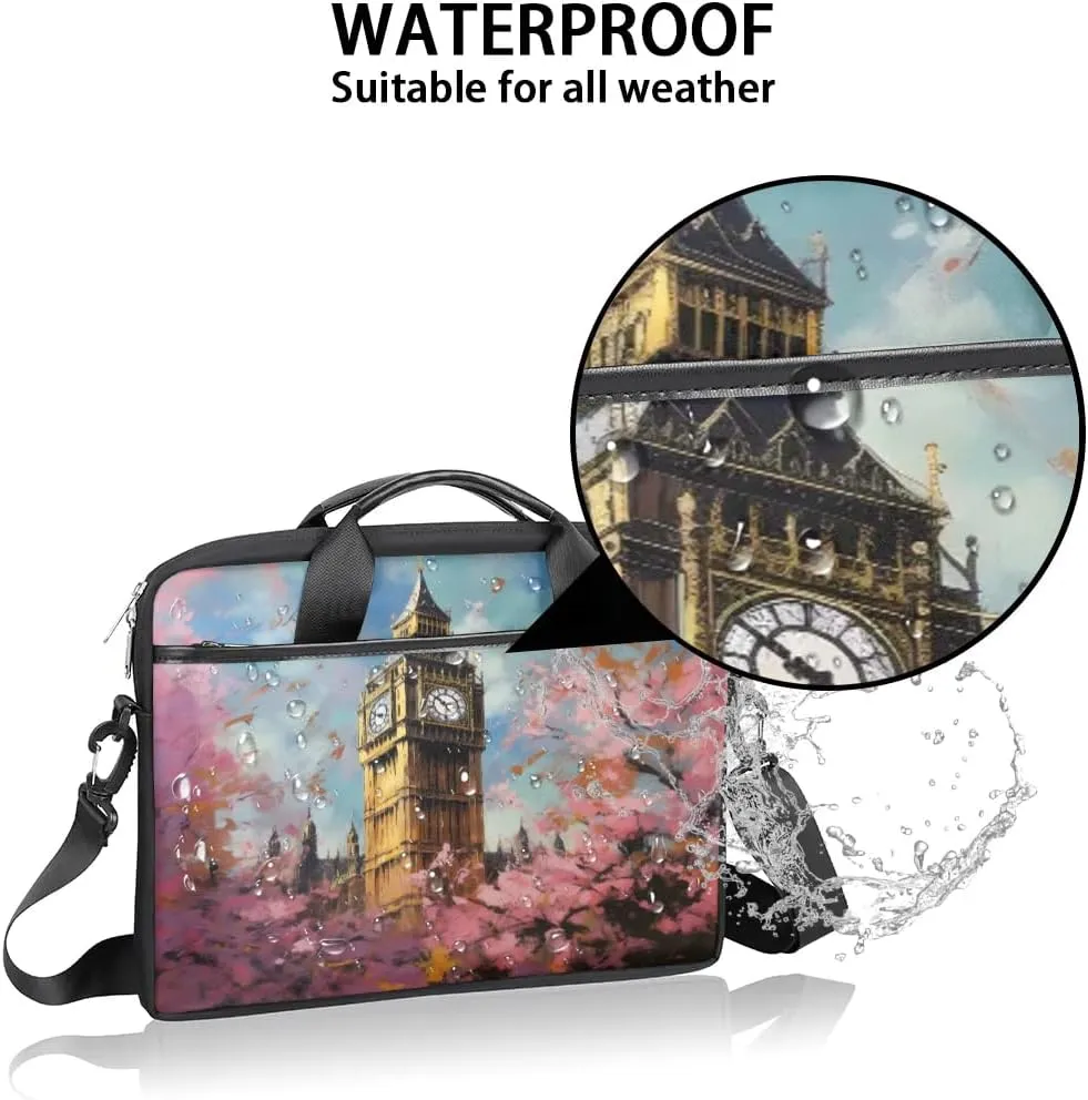 Laptop Shoulder Bag for 13-15 Inch Waterproof Laptop Sleeve Case Bag Slim Computer Carry Case Computer Cases for Laptops