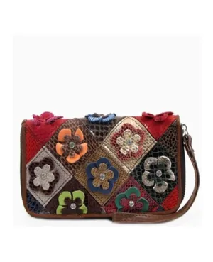 Leather Flower Billfold
