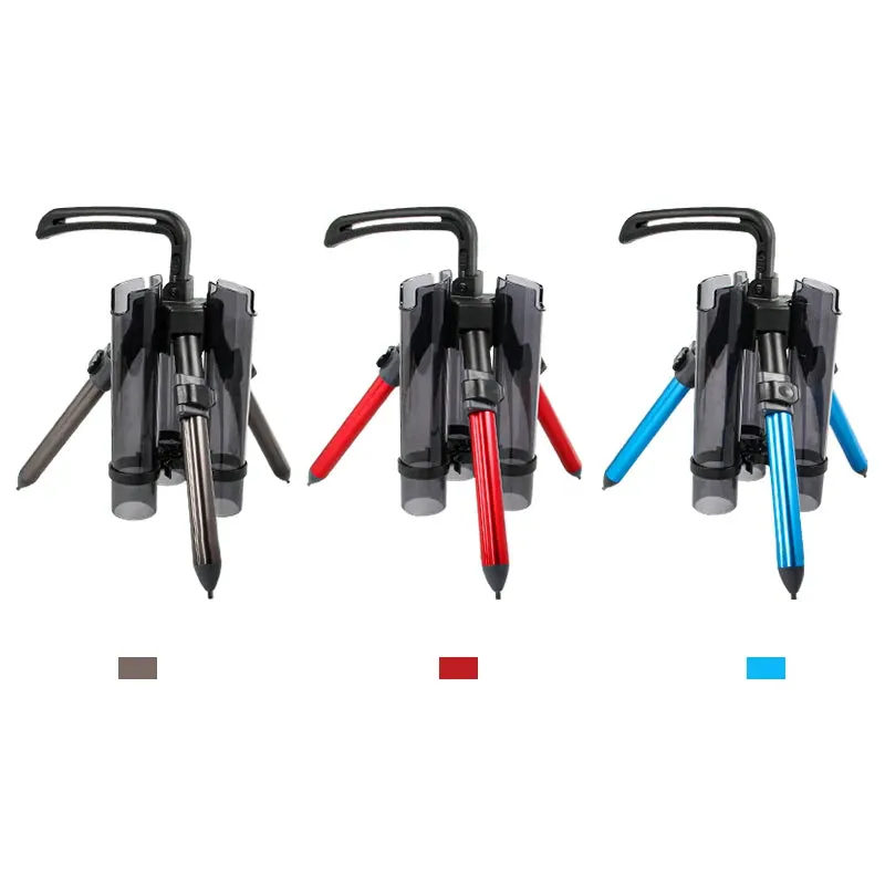 LETOYO Portable 300 530 Fishing Rod Support Tripod Fishing Lure Box Rod Stand Barrel Holder Pole Accessories Bracket Tools