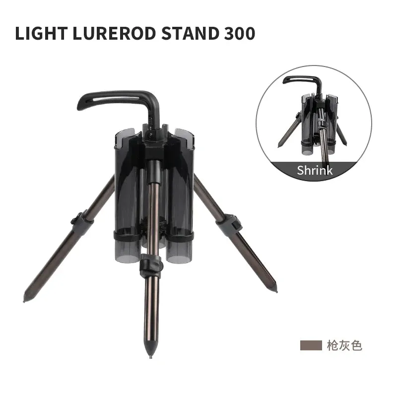 LETOYO Portable 300 530 Fishing Rod Support Tripod Fishing Lure Box Rod Stand Barrel Holder Pole Accessories Bracket Tools