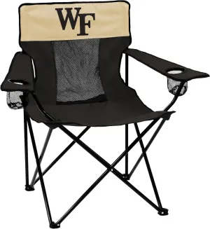 Logo Brands NCAA Collegiate Unisex Adult Elite Chair with Two Cups Holder, One Size, Multicolor