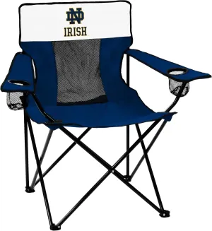 Logo Brands NCAA Ohio State Buckeyes Elite Chair, Unisex Adult Chair with Two Cup Holder, One Size, Team Color