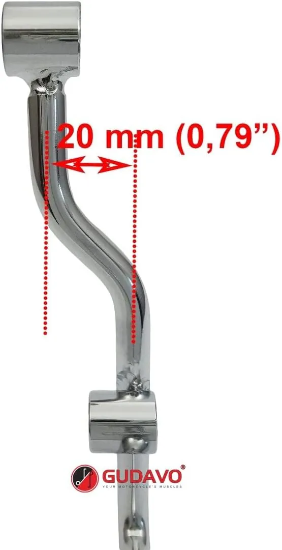 Luggage Racks Saddlebag Support Bars Steel Pannier Improved Design Compatible with Kawasaki Honda Harley-Davidson Yamaha Suzuki Ducati BMW Aprilia Triumph Indian (23.5cm)