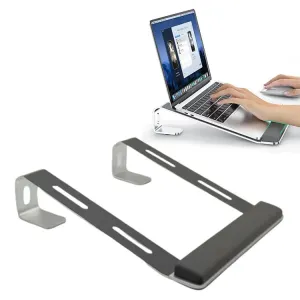 M8 Detachable Aluminum Alloy Laptop Riser Cooling Bracket with Silicone Wrist Support