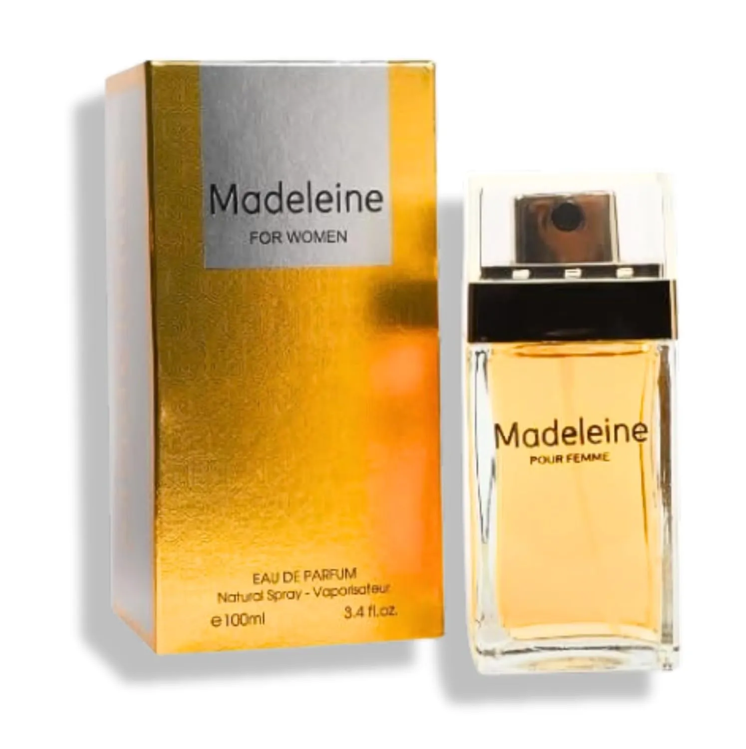 Madeleine Pour Femme Eau de Parfum 3.4 Fl. Floral Fruity fragrance for women.