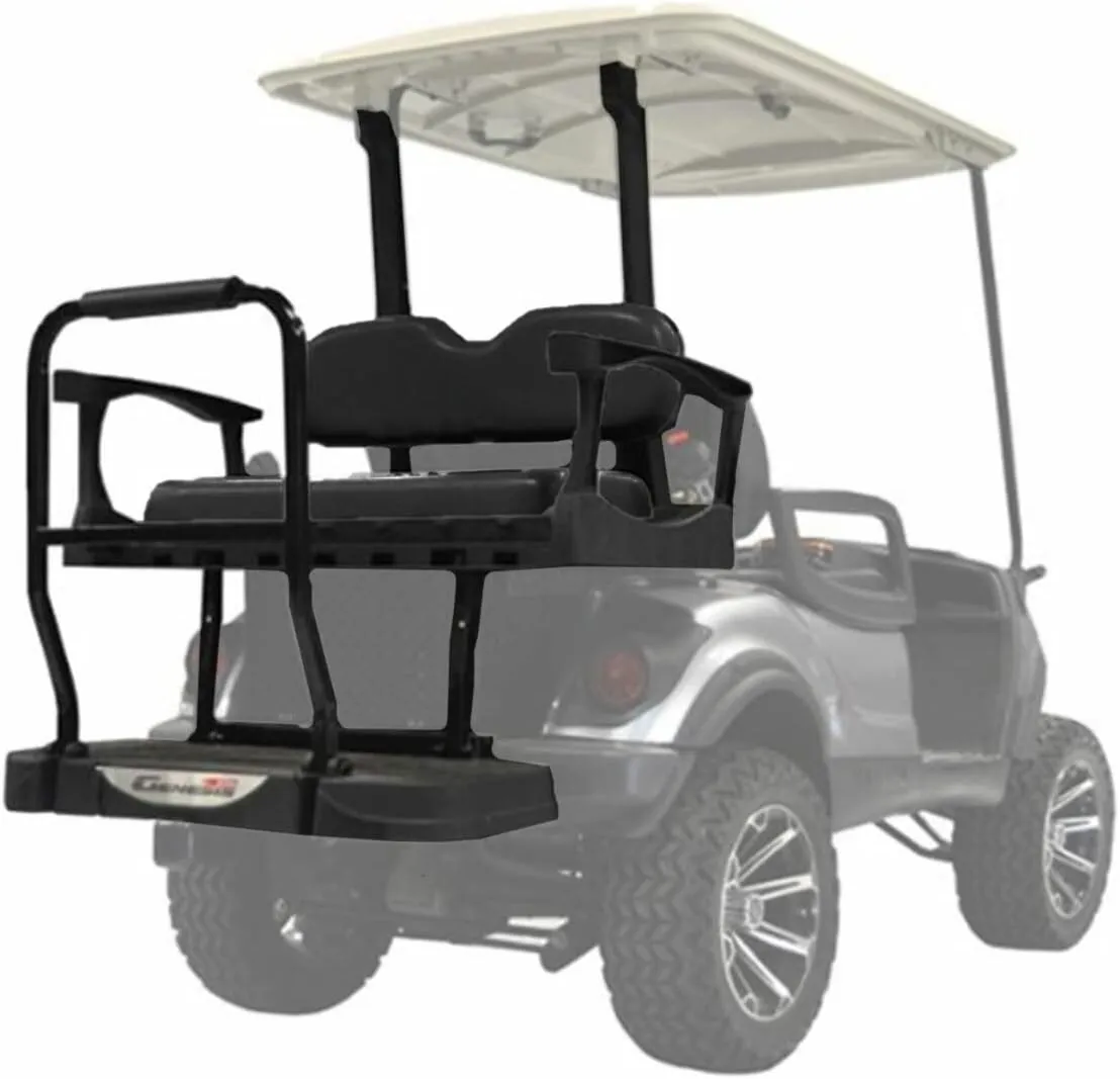 MADJAX Genesis 250 Steel Golf Cart Rear Flip Seat Kit Compatible with Yamaha G29/Drive | Fits 2007-2016 Models