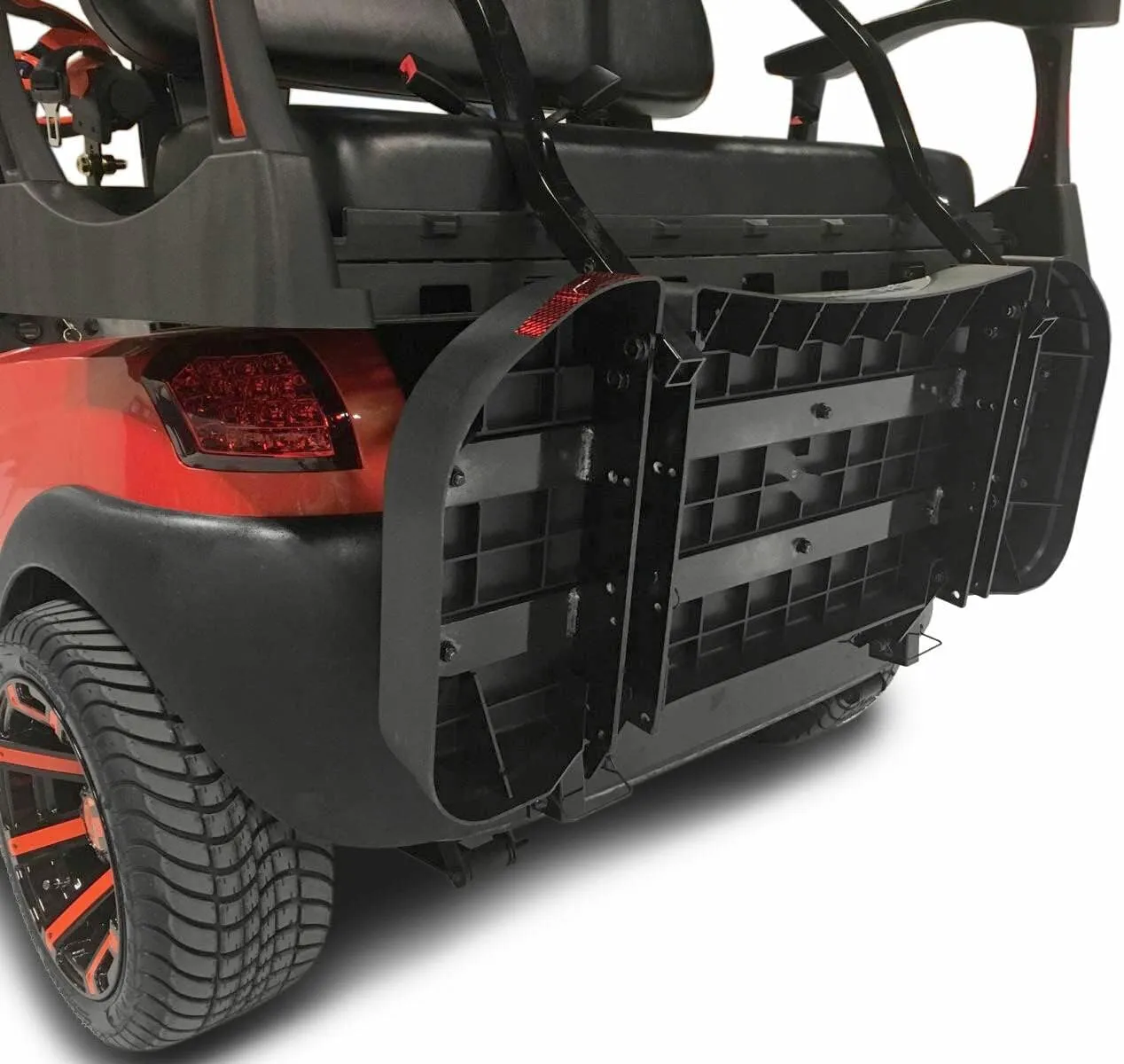 MADJAX Genesis 250 Steel Golf Cart Rear Flip Seat Kit Compatible with Yamaha G29/Drive | Fits 2007-2016 Models