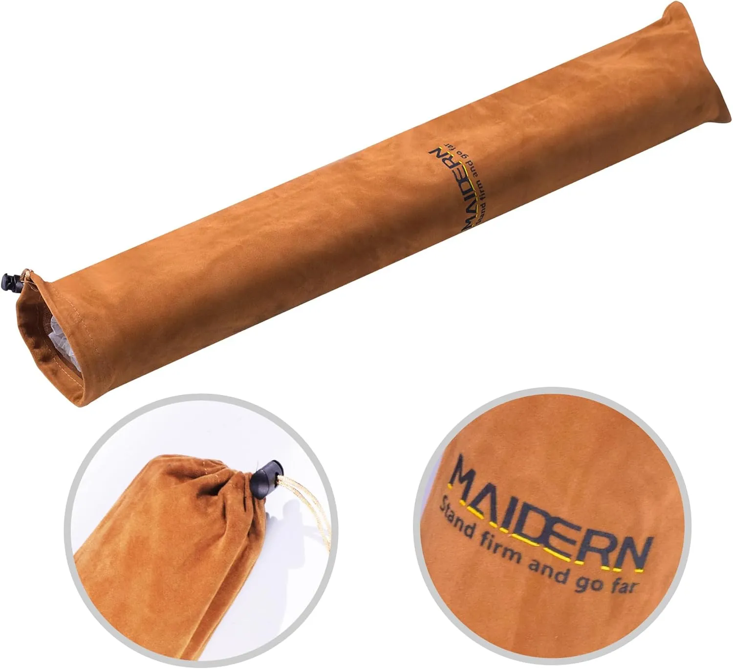 MAIDERN Cork & Leather Large XXL Desk Mat, Dual Sided - Full Desk Mouse Pad, Desk Pad Protector for Gaming Home Office (Brown)