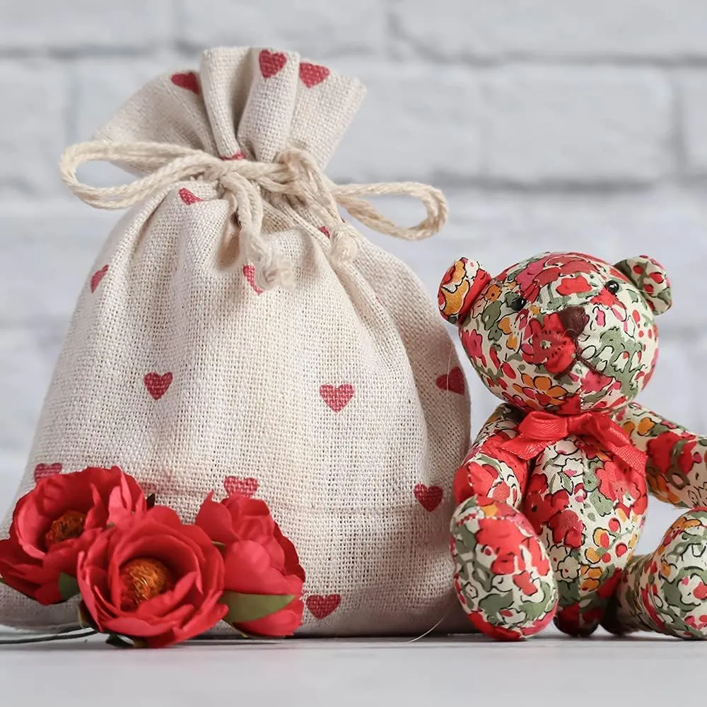 Mandala Crafts 15X9 Muslin Drawstring Bags Cotton Fabric Sachets - 15-Pack Cloth Drawstrings Gift Pouches for Treat Cooking Spice Toiletries Hair Dryers Shoes Bags