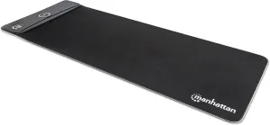 MANHATTAN XXL RGB LED Gaming Mouse Pad w/Wireless Charger, Large Gaming Mousepad with LED Light, Keyboard Pad with Non-Slip Rubber Base, Waterproof Mouse Pad for Home Office Decor- 425513
