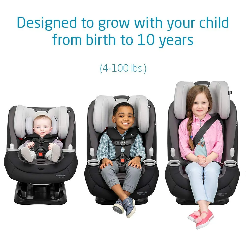 Maxi-Cosi Pria All-in-One Convertible Car Seat, Rear Facing Car Seat for Infants from 4-40 lbs, Forward Facing Car Seat up to 100 lbs in Booster Seat Mode, After Dark