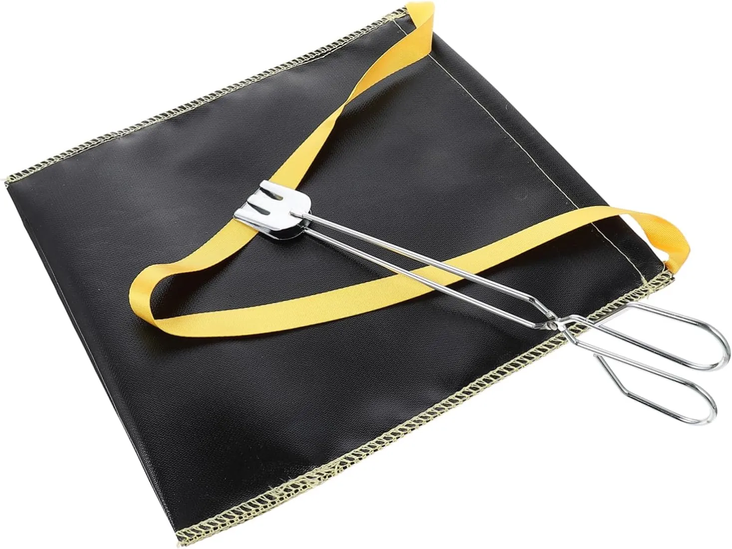 MERRYHAPY Fireproof Camping Bag Carbon Gray Storage Pouch Barbecue Ignition Supply Outdoor Fire Retardant Bag