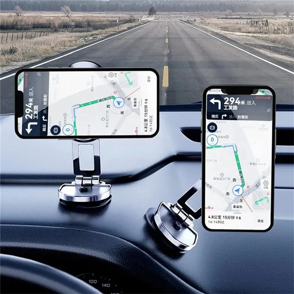 Metal Magnetic Car Mobile Phone Holder Folding Magnet Cell Phone Stand in Car GPS Support For iPhone Xiaomi 360° Rotatable Mount