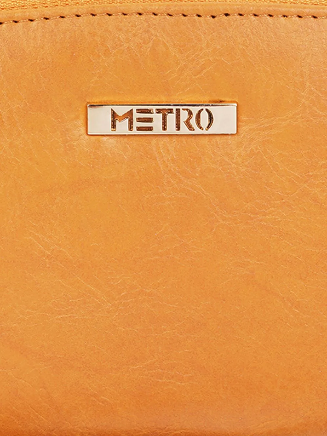 Metro Women Textured Zip Around Wallet