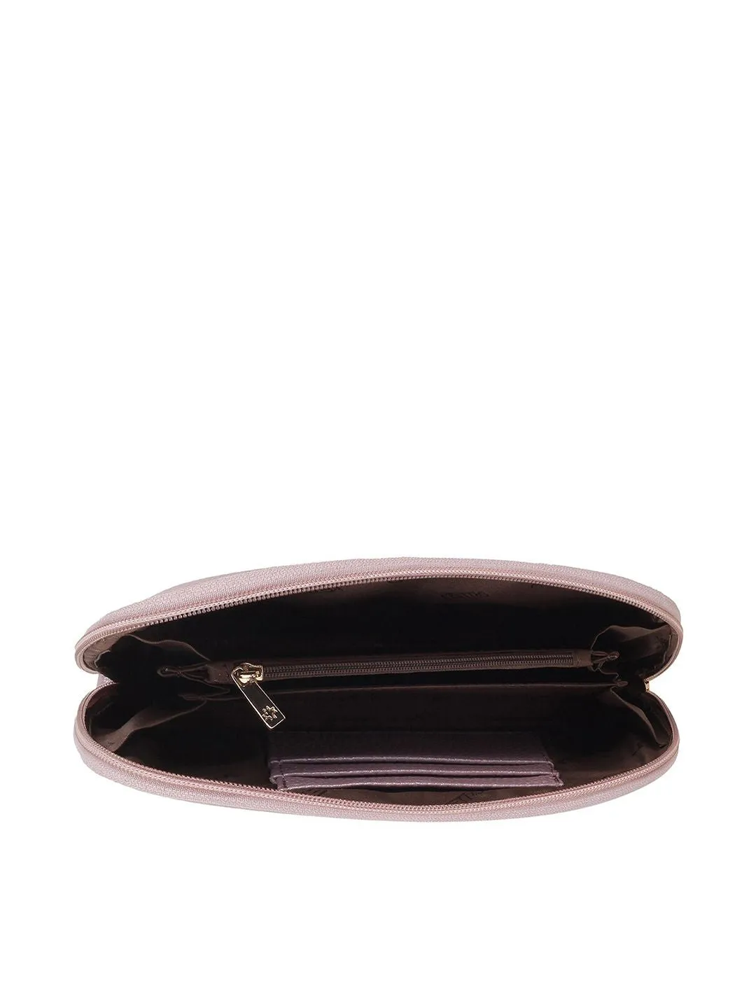 Metro Women Textured Zip Around Wallet