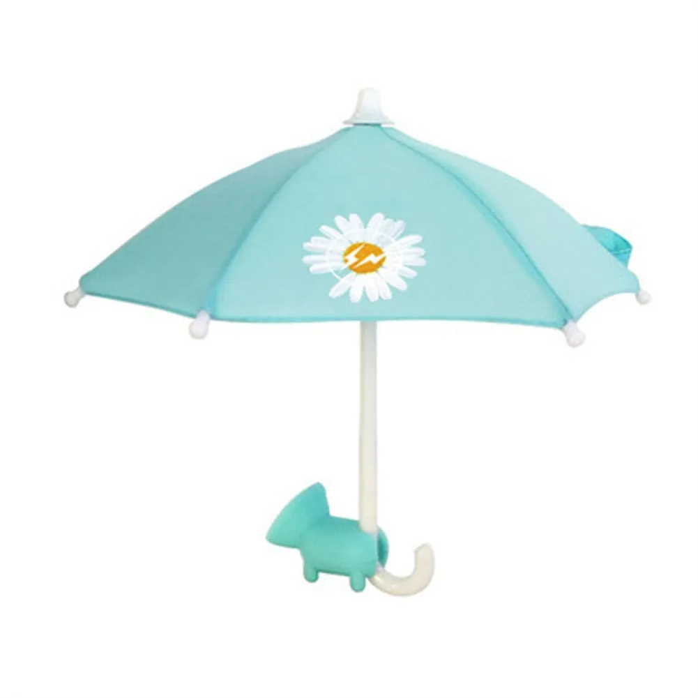 Mini Umbrella Phone Stands Cute Outdoor Cover Sun Shield Mount Phone Holder Stand Universal With Suction Cup Cell