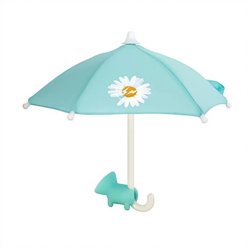 Mini Umbrella Phone Stands Cute Outdoor Cover Sun Shield Mount Phone Holder Stand Universal With Suction Cup Cell