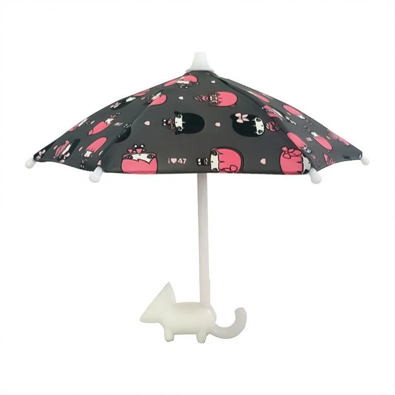 Mini Umbrella Phone Stands Cute Outdoor Cover Sun Shield Mount Phone Holder Stand Universal With Suction Cup Cell