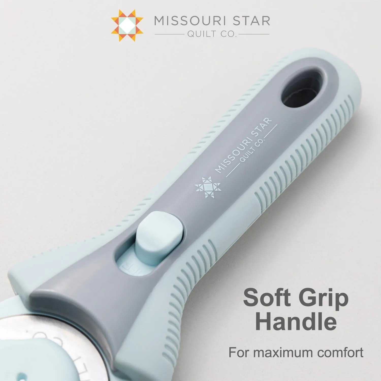 Missouri Start Rotary Cutter, 45mm Blade, Rolling Cutter Tool for Quilt Appliques and Cutting Fabrics, Essential Quilting and Sewing Supplies for DIY Craft Projects