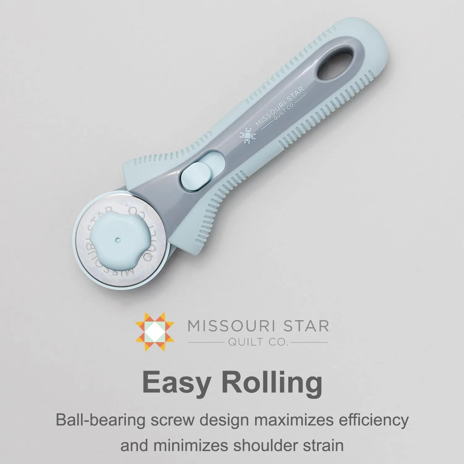 Missouri Start Rotary Cutter, 45mm Blade, Rolling Cutter Tool for Quilt Appliques and Cutting Fabrics, Essential Quilting and Sewing Supplies for DIY Craft Projects