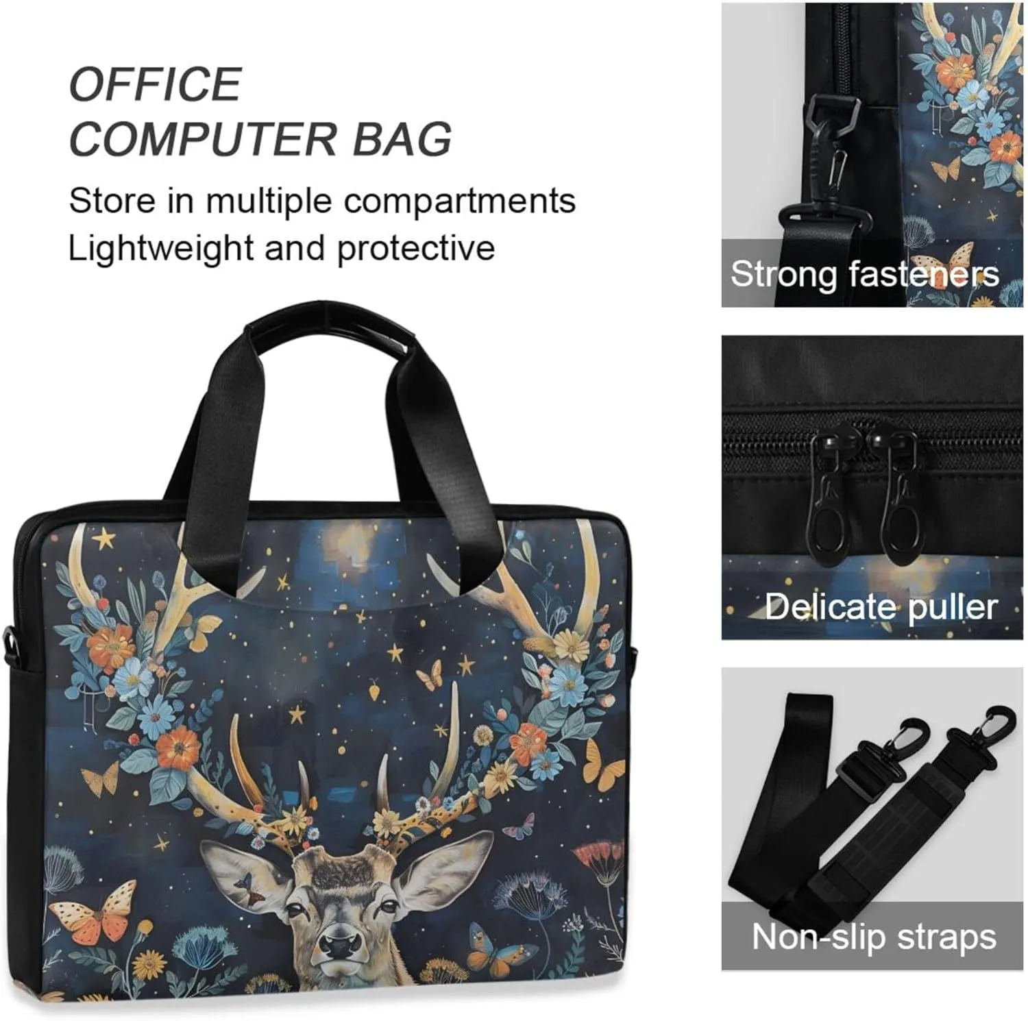 MNSRUU Laptop Bag Women Men Laptop Messenger Soccer Net