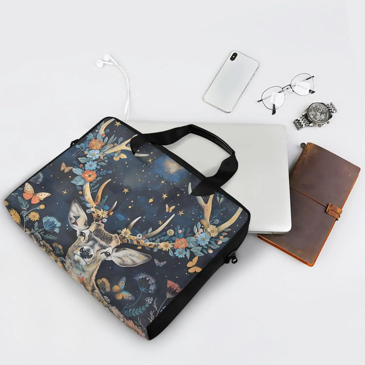 MNSRUU Laptop Bag Women Men Laptop Messenger Soccer Net
