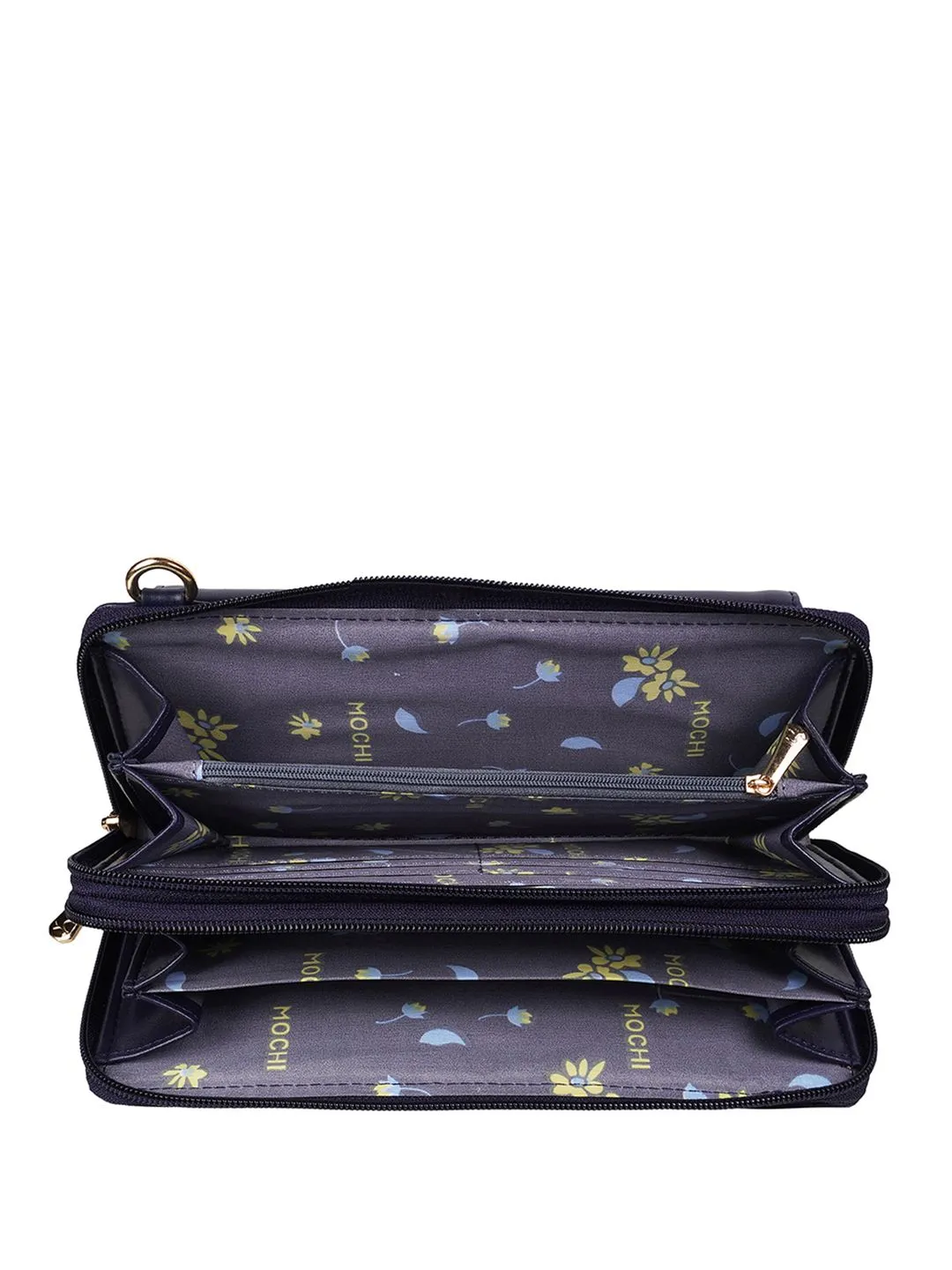 Mochi Women Brand Logo Printed Zip Around Wallet