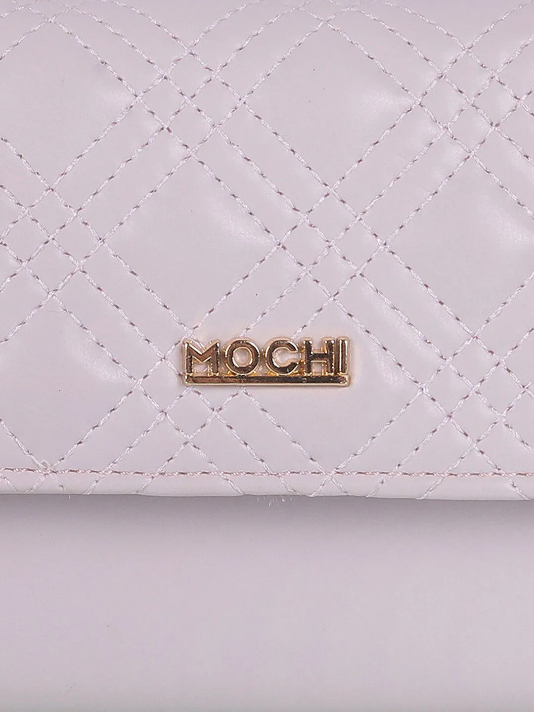 Mochi Women Textured PU Three Fold Wallet