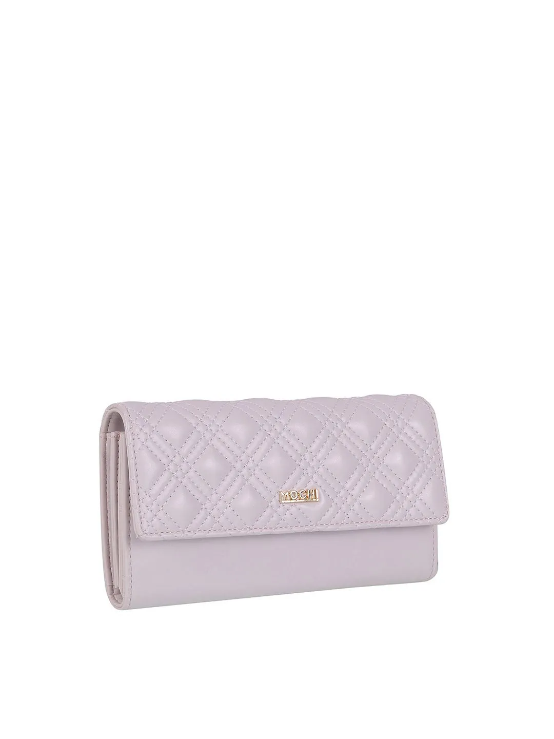Mochi Women Textured PU Three Fold Wallet