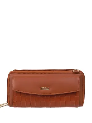 Mochi Women Textured Zip Around Wallet