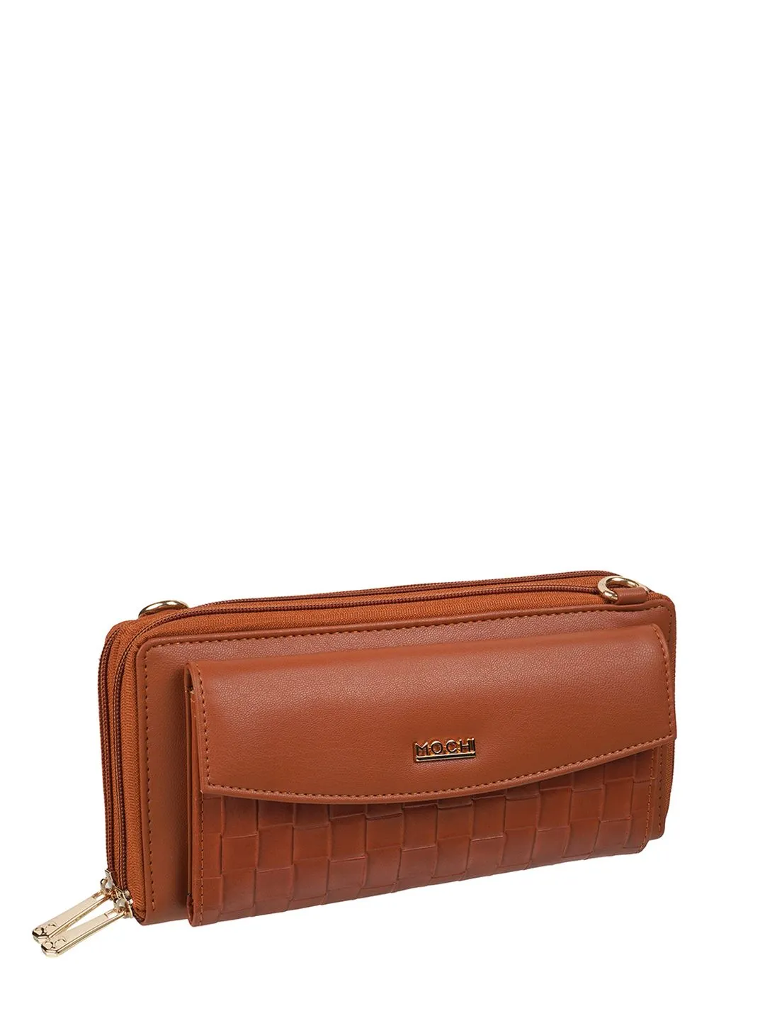 Mochi Women Textured Zip Around Wallet