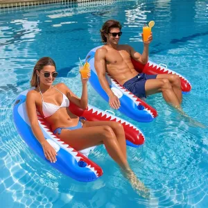 MoKo Pool Floats Adult, Inflatable Chairs, Pool Floaties, Inflatable Pool Toys with Cup Holders for Beach Party Water Park