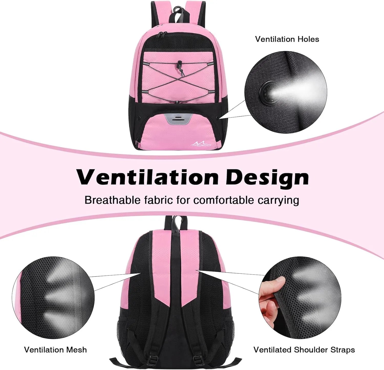 MoKo Soccer Bag Backpack, Basketball Backpack for Men & Women with Separate Ball