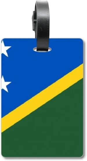 mon Islands National Flag Oceania Country Suitcase Bag Tag Luggage Card Hanging Scutcheon Label